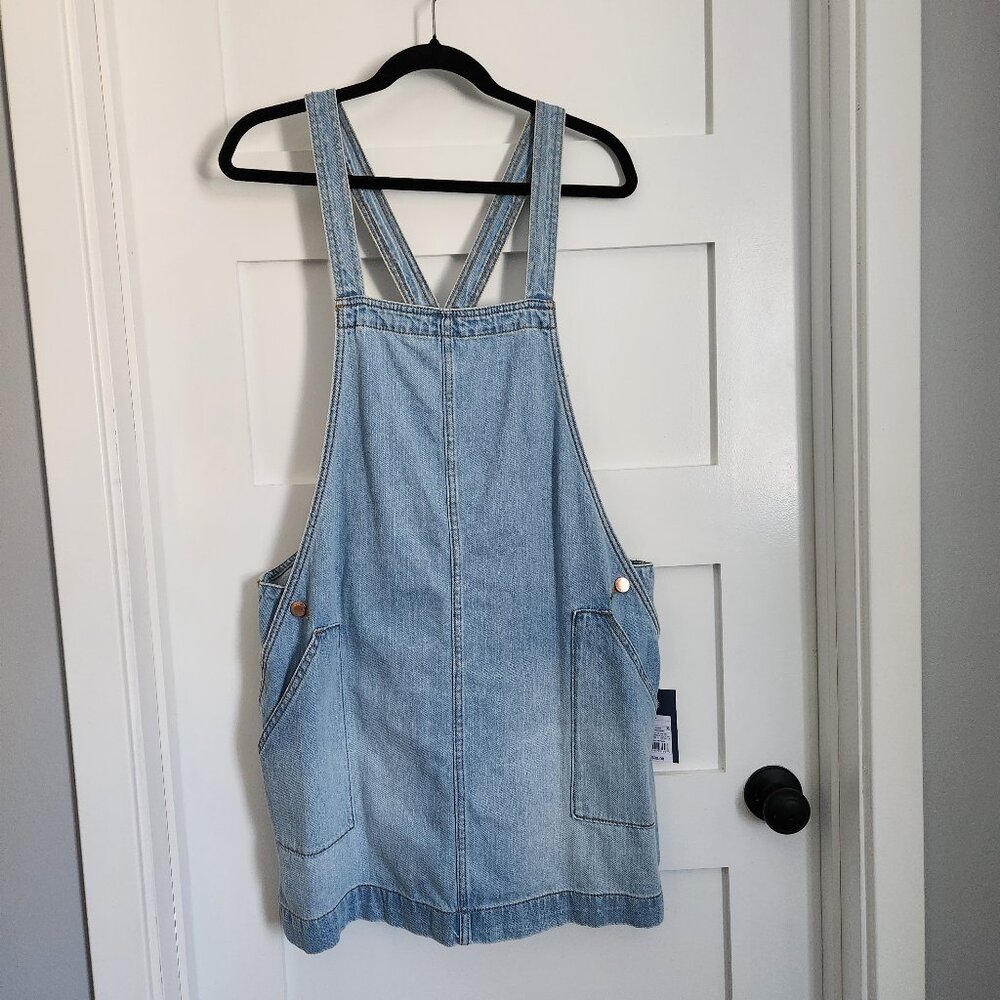 Denim Overall Dress - LARGE - NWT